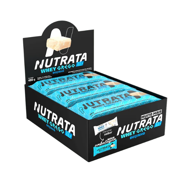 Whey Grego Bar Beijinho Display C/12 Nutrata