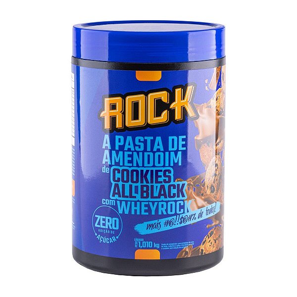 Pasta De Amendoim Cookies All Black 1Kg Rock