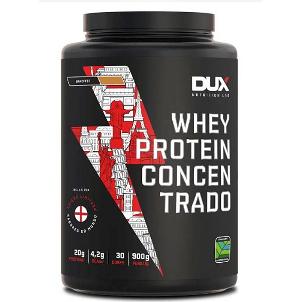 Whey Protein Concentrado Banoffe 900G Dux Nutrition