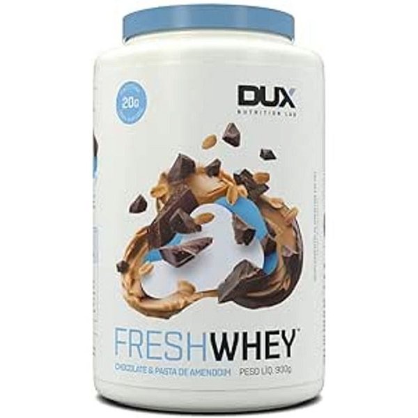 Fresh Whey Chocolate E Pasta De Amendoim 900G Dux Nutrition