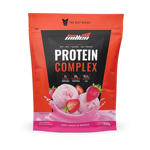 Protein Complex Iogurte De Morango 900G New Millen