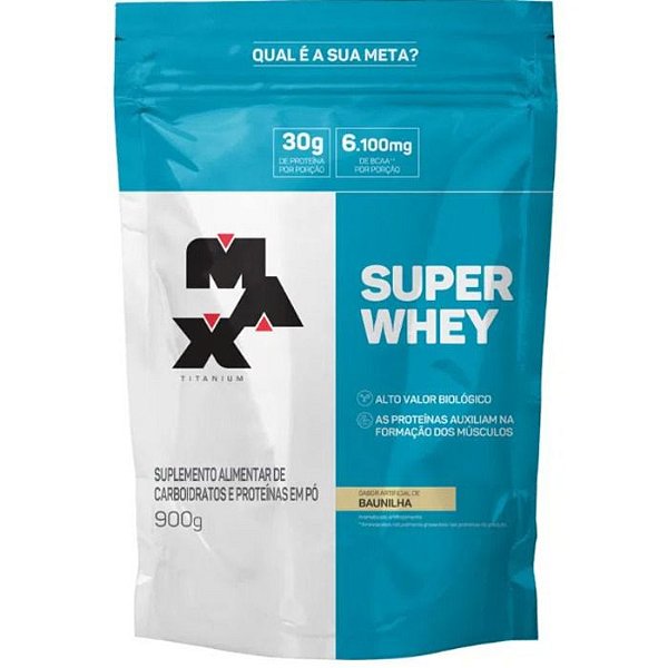Super Whey Refil 900G Baunilha Max Titanium