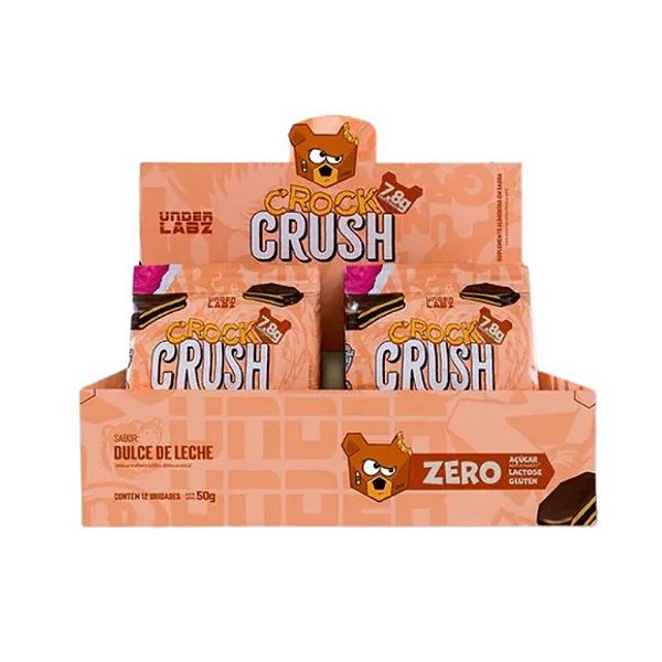 Alfajor Crock Crush 50G C/12 Dulce De Leche Under Labz