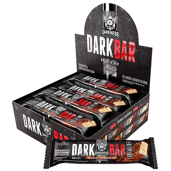 Dark Bar Combo C/ 8Un Doce De Leite C/ Chocolate Chips Darkness