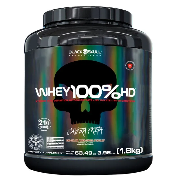 Whey 100% Hd Chocolate 1.8Kg Black Skull