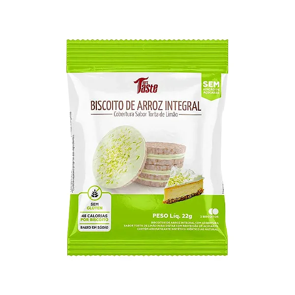 Biscoito De Arroz Torta De Limao 22G Mrs Taste