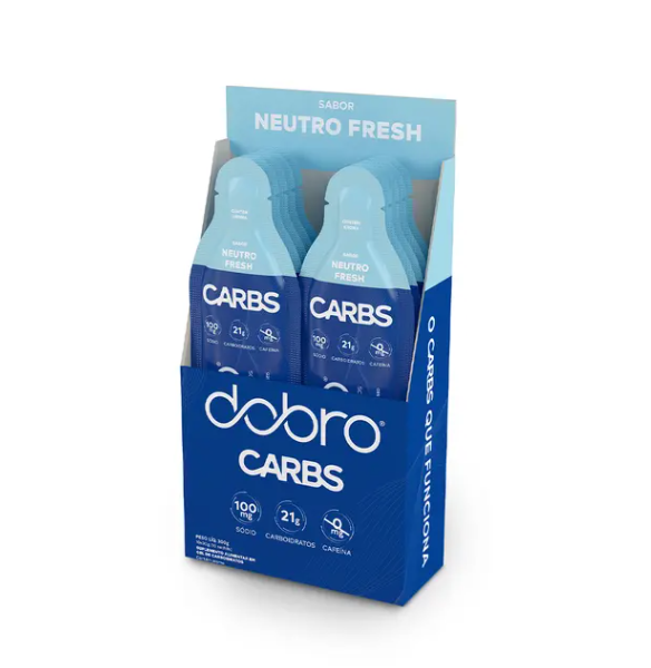 Carbs Gel Dobro sabor Neutro Fresh com Cafeina 30g C/ 10un- DOBRO