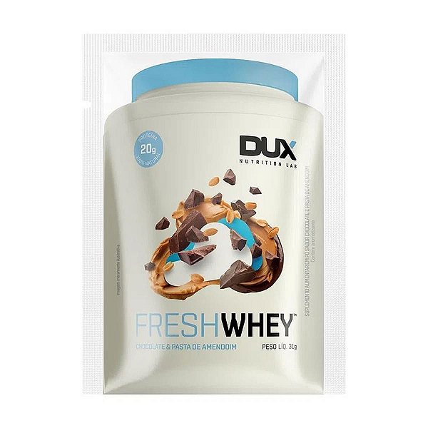 Fresh Whey Sache 31G Chocolate E Pasta De Amendoim Dux Nutrition
