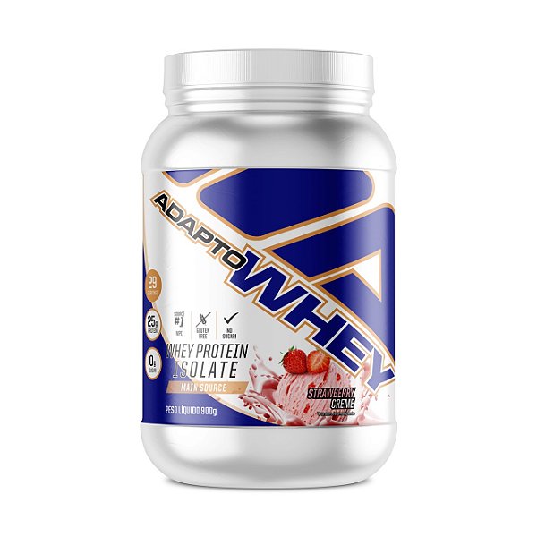 Adapto Whey Morango Cream 900G Adaptogen