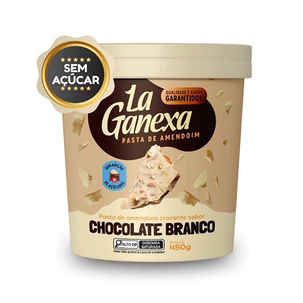 Pasta De Amendoim Chocolate Branco Crocante 1Kg La Ganexa