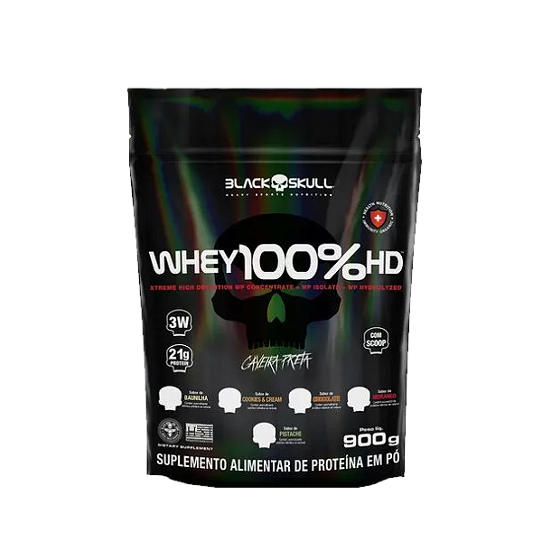 Whey 100% Hd Refil Cookies & Cream 900G Black Skull V2