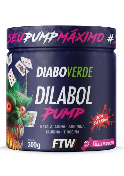 Diabo Verde #Dilabol Pump 300G - Sabor Bala De Framboesa Ftw