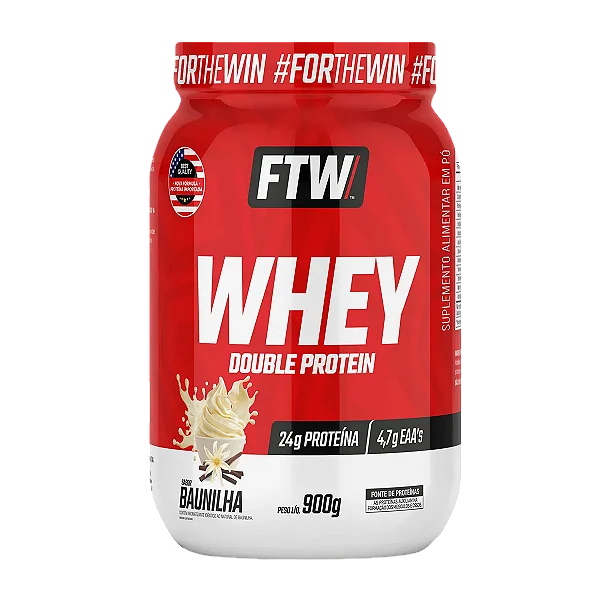 Whey Double Baunilha Pote 900g – FTW
