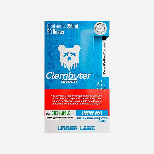 Clembuterunder Fastdose 250ml Green Apple – Under Labz
