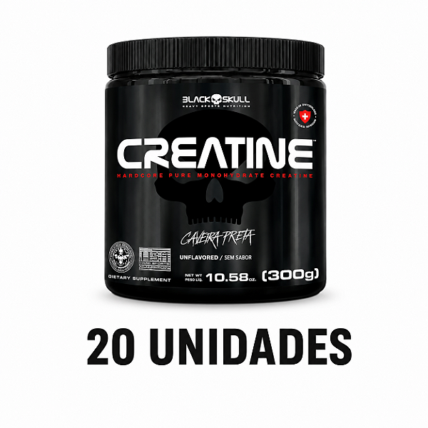 COMBO 20 Unidades - Creatina 300g Black Skull