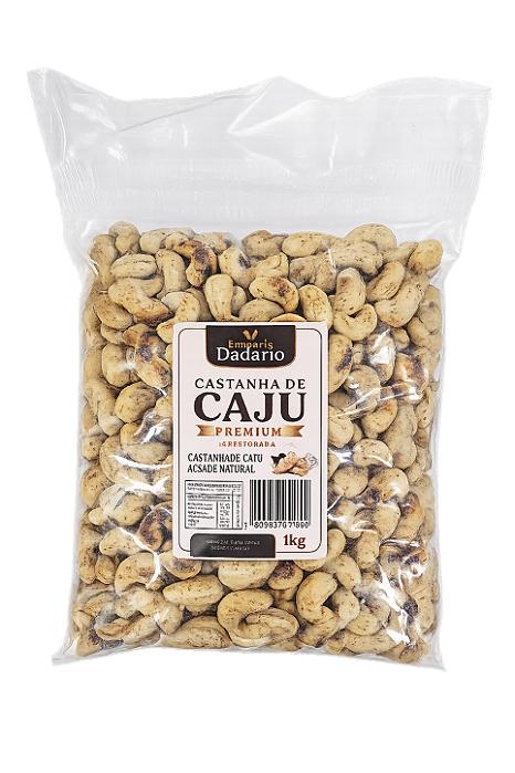 Castanha De Caju Assada Natural Pacote de 1kg Emporio Dadario