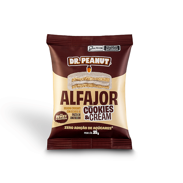 Alfajor Dr Peanut Cookies Cream 35g