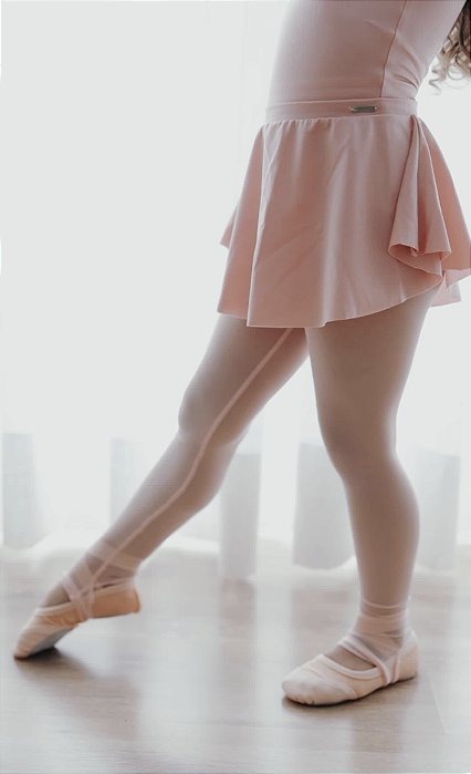Legging em Tule Infantil - Rosé