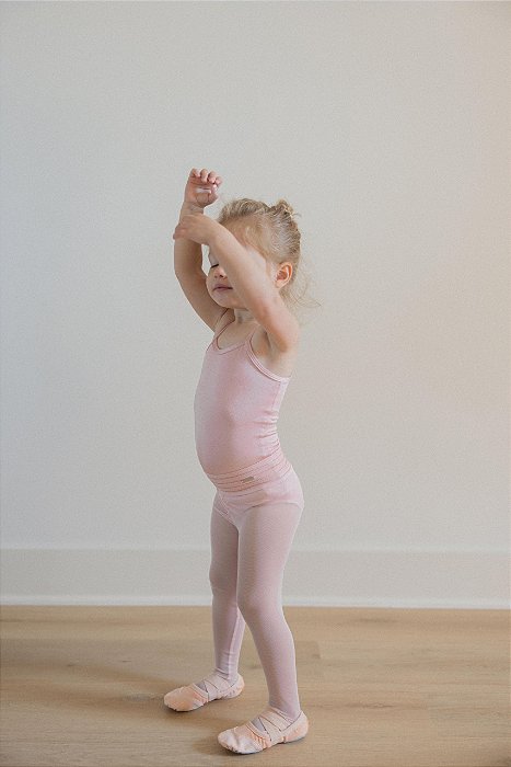 Legging em Tule Infantil - Rosé