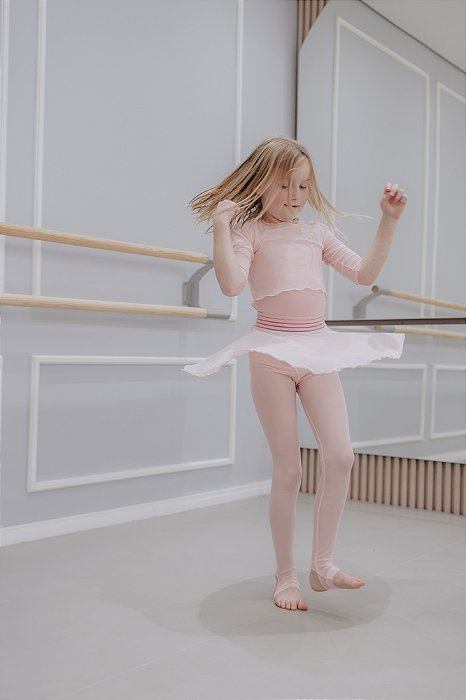Saia Antonella Infantil - Rosé