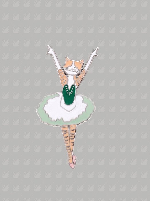 Pin Gatinha Verde - Cats Pointebrush