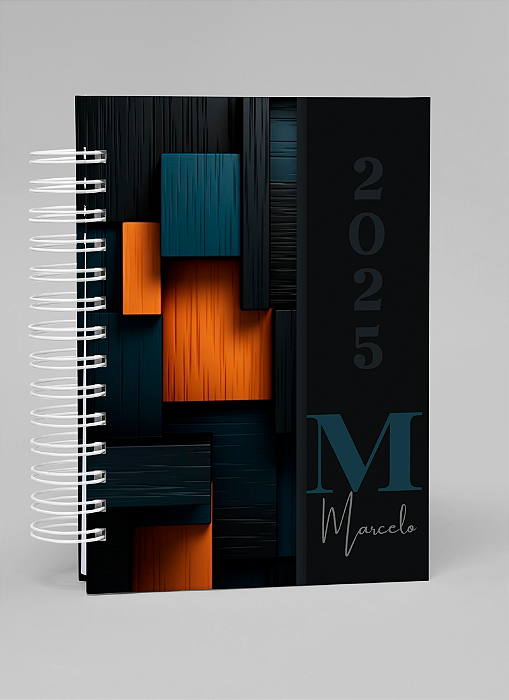 Agenda Masculina Datada 2025 Esquadros
