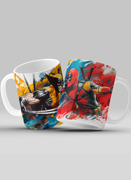 Canecas Dead Pool & Wolverine