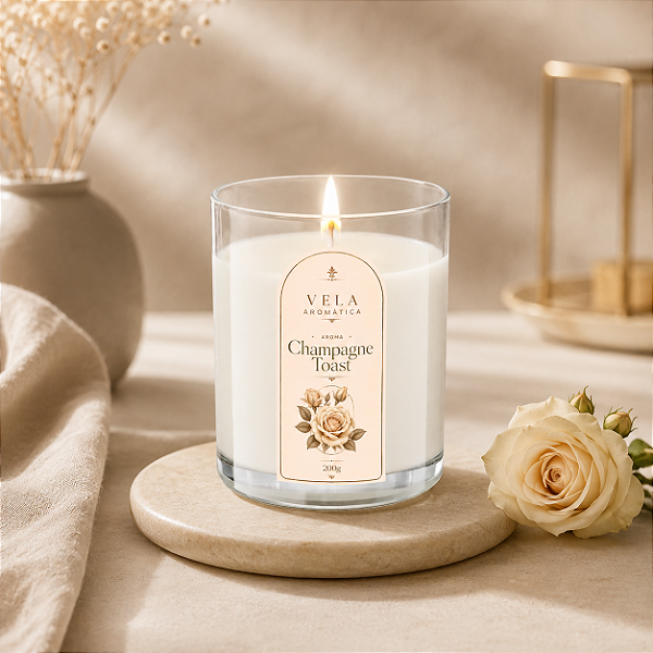 Velas Aromáticas Champagne Toast