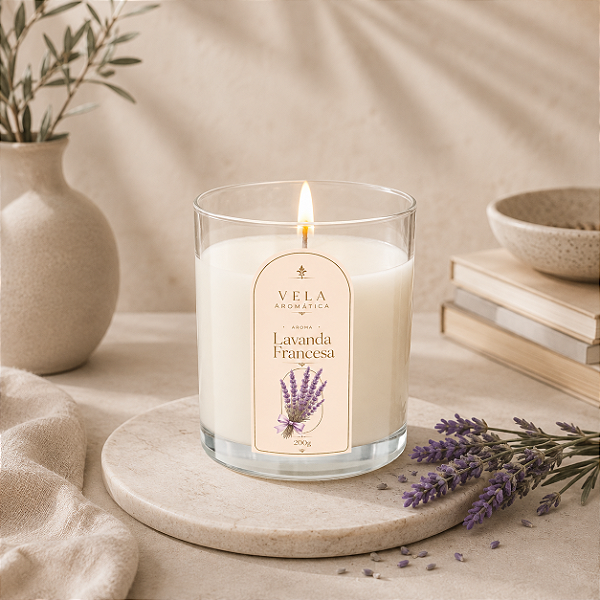 Vela Aromática Lavanda Francesa