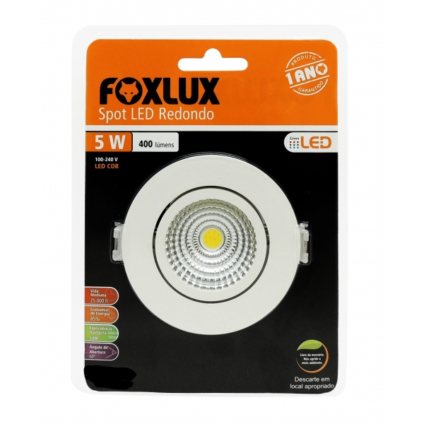 Spot Led Foxlux Redondo 5W