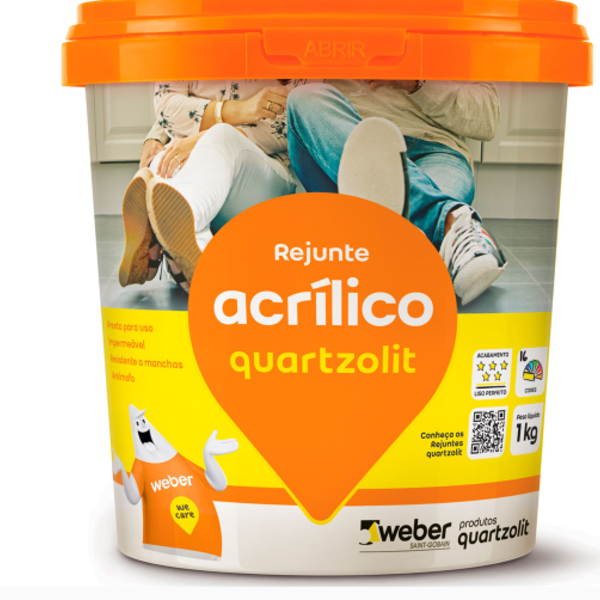 Rejunte Acrílico 1kg Quartzolit CORES