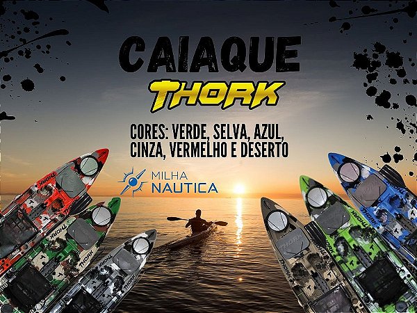 Caiaque Thork Com pedal Power Drive Milha Nautica - Mobay Brasil