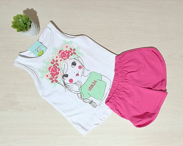 Roupa infantil Feminina Conjunto Fada com shorts pink Tamanho 2 - Roupas  Infantis de 0 a 3 anos - Tartarugas Kids - Roupas Infantis