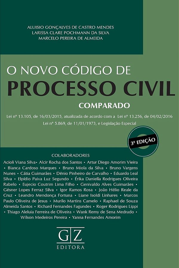 NOVO CÓDIGO DE PROCESSO CIVIL COMPARADO, O – 3ª edição