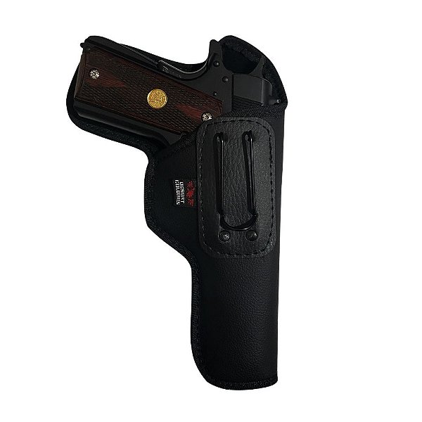 Coldre Velado Para Imbel GC MD2, GC MD7, GC MD6, 1911 em Neoprene e Couro P.U