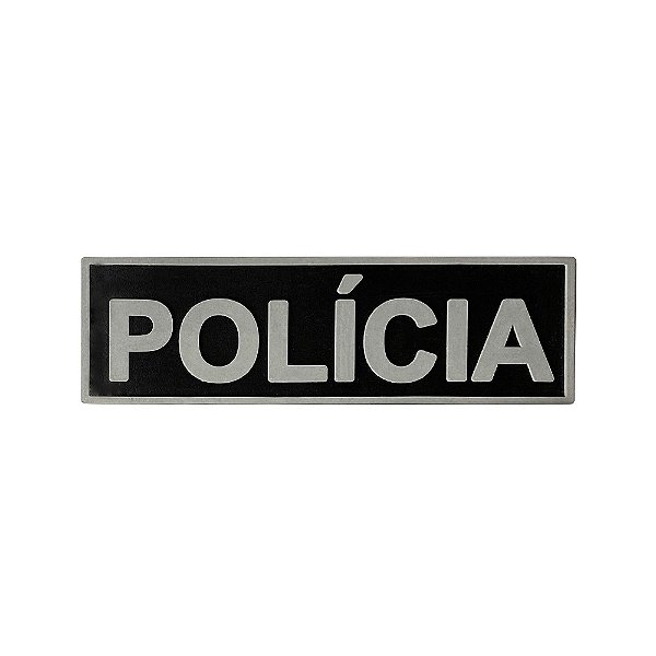 Emborrachado Polícia Tarjeta Para Bornal De Perna 16x5 Cm