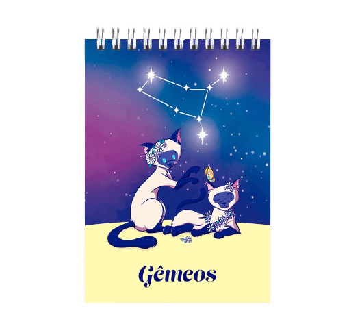 Gato de Gêmeos - Caderno A6