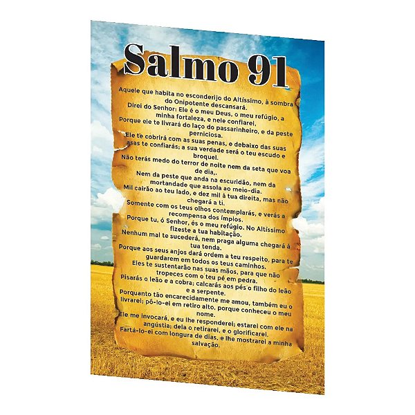 folheto Salmo 91 – 10x14cm – 500 unids