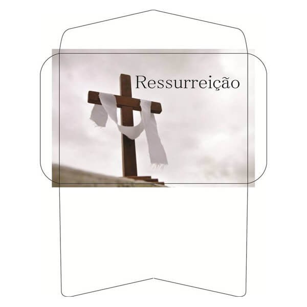 Envelope Ressurreição aberto 2 (100 unidades)