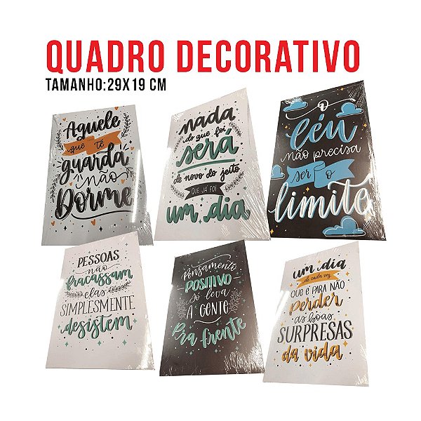 Kit Quadros Decorativos MDF ( 10 uni)