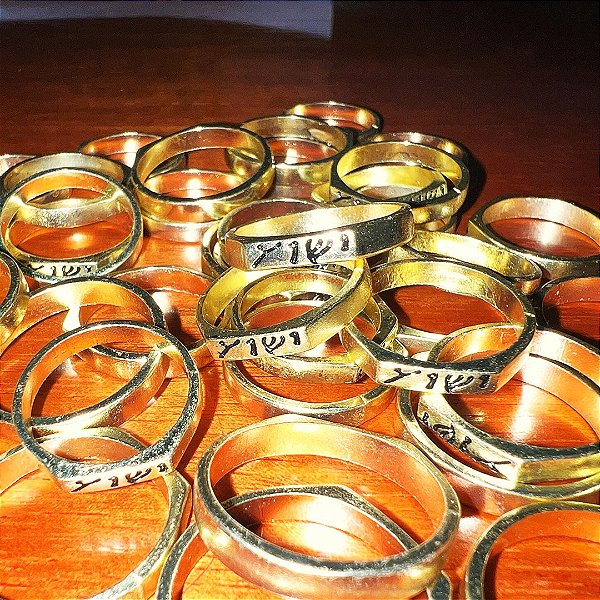 Aliança Jesus em Hebraico Dourado – 50 Unidades - Novo Israel ...