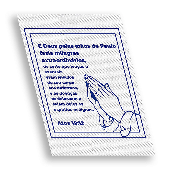 Lenço Mãos de Paulo TNT branco - 100 Unidades