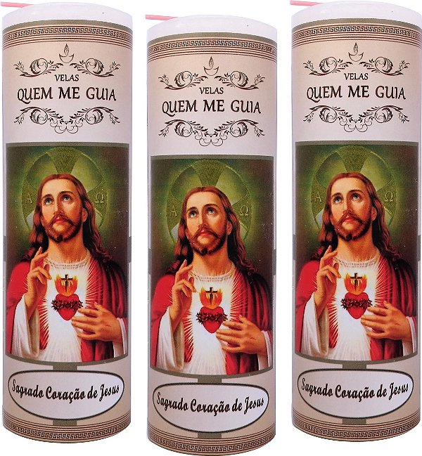 Vela Votiva 7 Dias Sagrado Coração de Jesus
