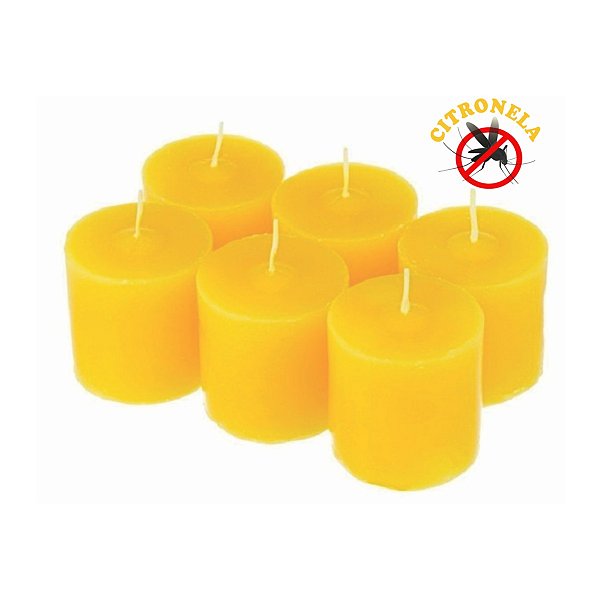 Vela Repelente Citronela Rechaud  - 6 Unidades
