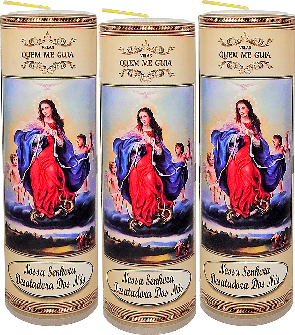 Vela Votiva 7 Dias N.Sa. Senhora Dasatadora dos Nós - 10 Unidades