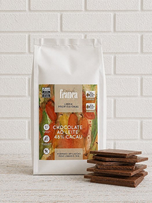 Chocolate 48% Cacau ao leite - 1 kg