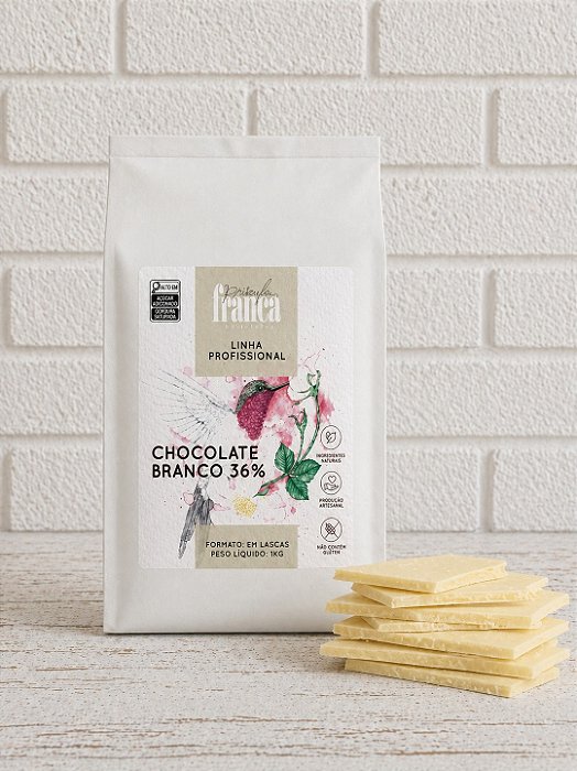 Chocolate branco 36% com Baunilha - 1 kg