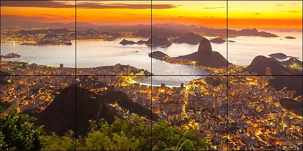 RIO DE JANEIRO PÔR DO SOL 80x40