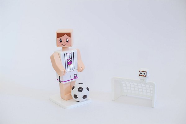 Brinquedo Interativo Acorda Coruja -  Futebol Feminino - Branco
