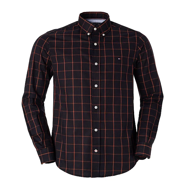 Camisa Tommy Hilfiger Masculina Xadrez